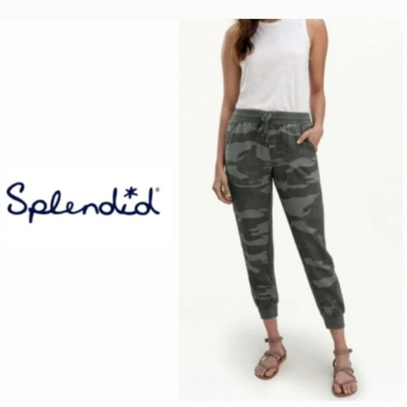 Splendid Super Soft Camouflage Joggers Size XS EUC - Picture 1 of 13